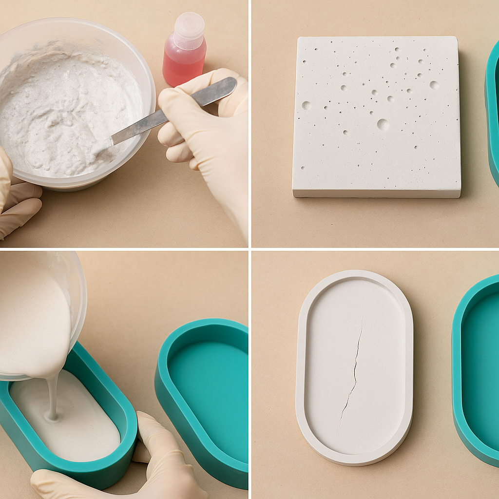 Gips polimerowy najczęstsze błędy przy odlewach